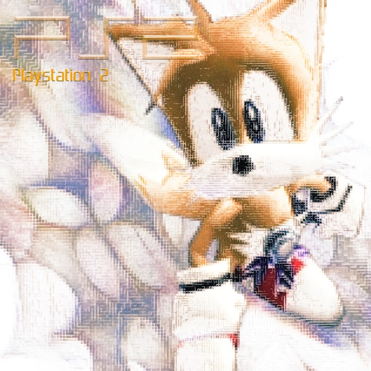 Tails glitch pixel art
